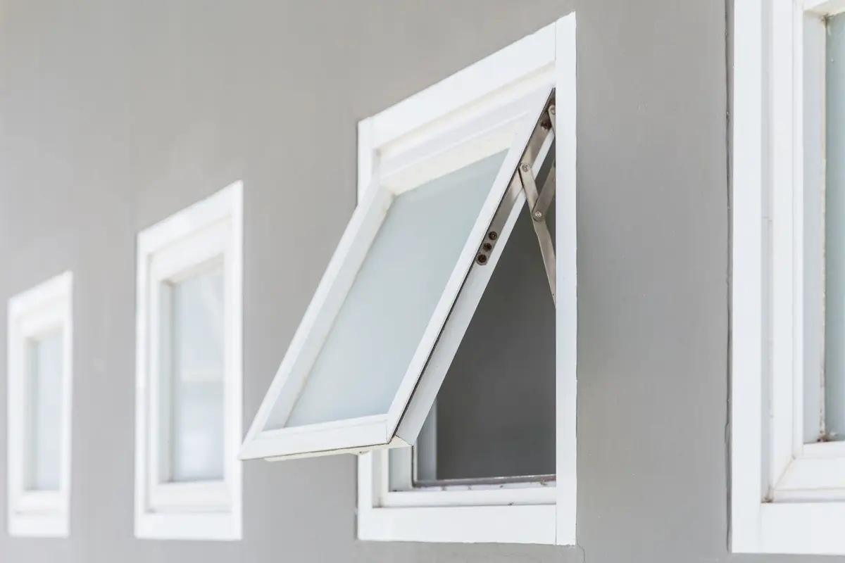 open window letting in fresh air to improve indoor air quality